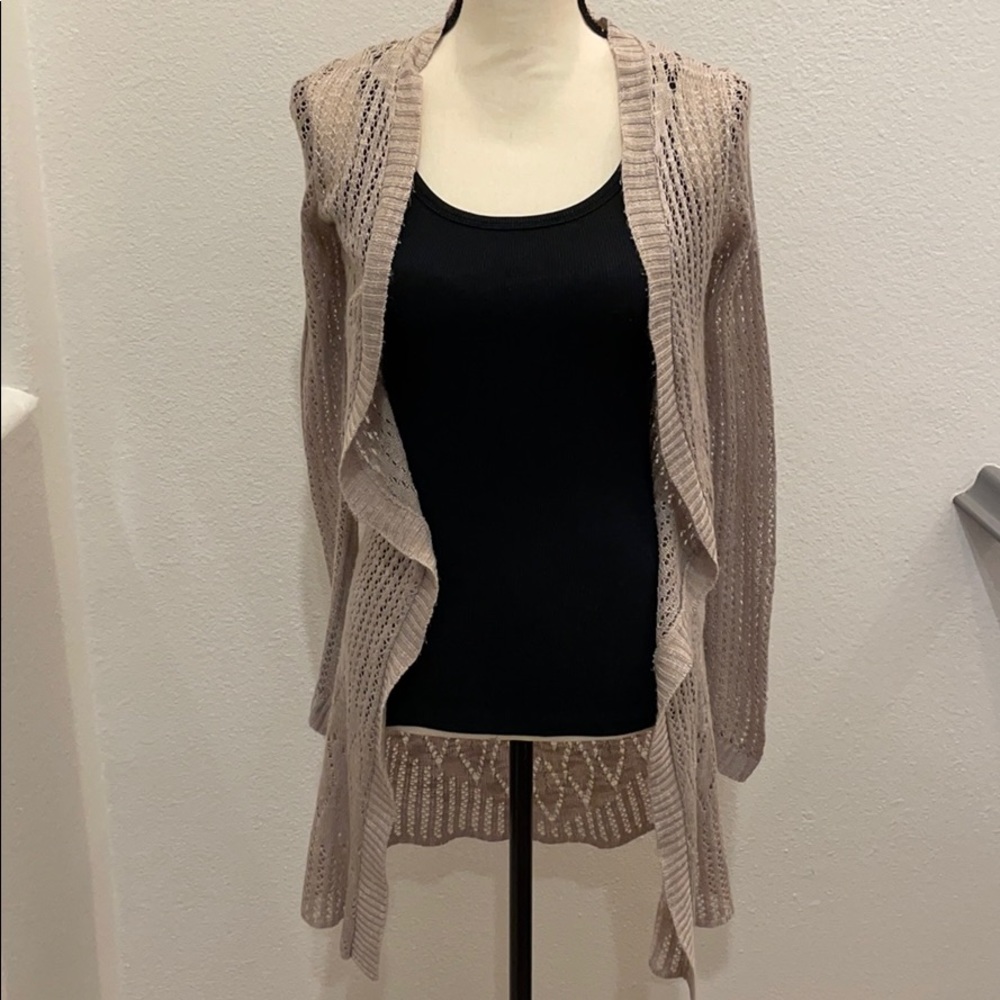 Full Tilt Sheer Duster/Long-length Cardigan